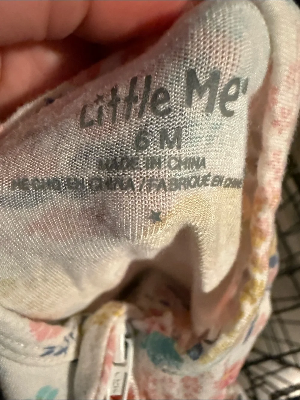 Little Me Floral Zip Footed Sleeper - Pink, Teal, Yellow